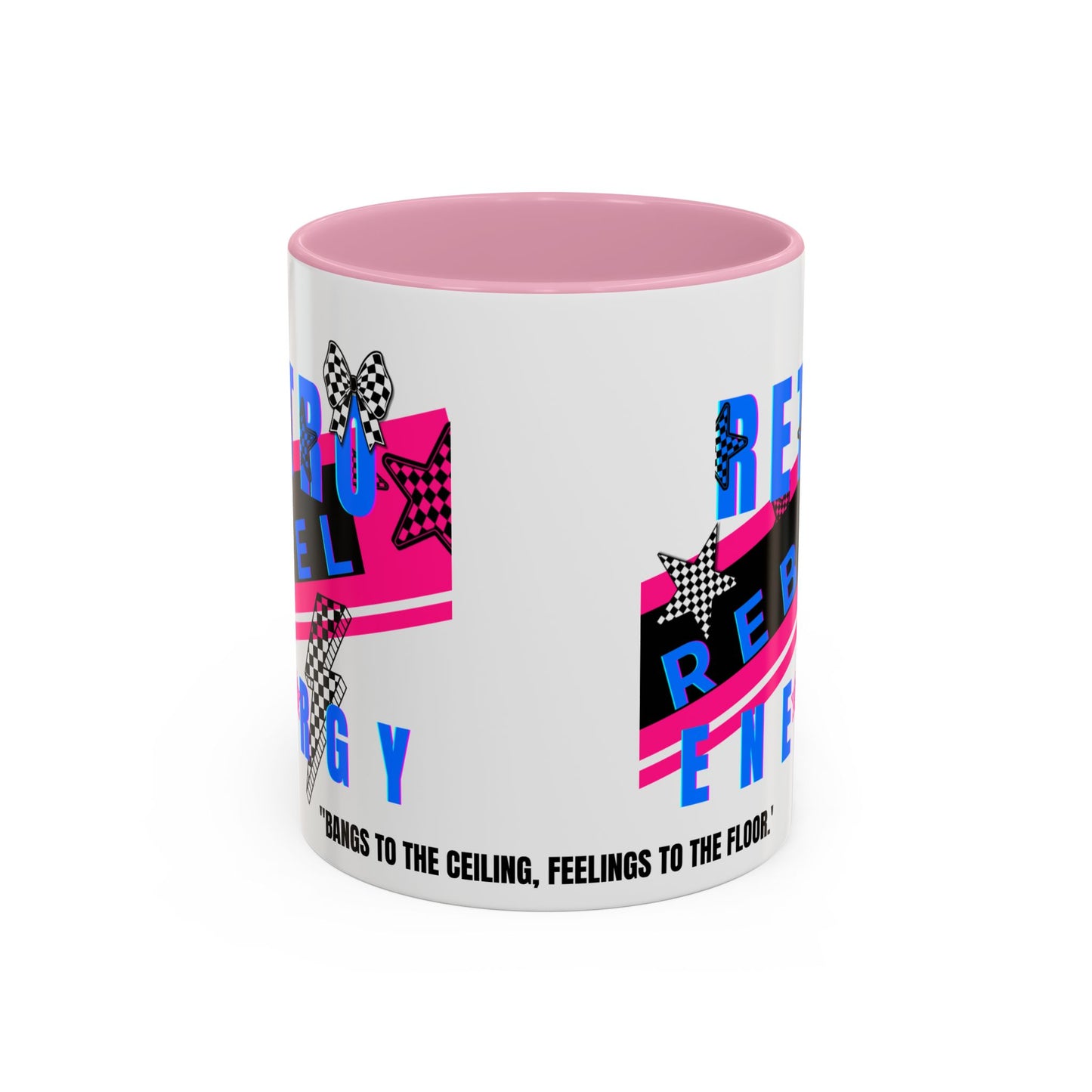 Retro Rebel Mug, 90s Nostalgia, "Bangs to the Ceiling"