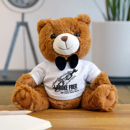 Recovery Teddy – “I Broke Free” Black Chain, Limited Edition - Collectible Printify