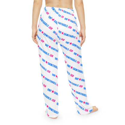 UNF★CKWITHABLE-ISH™ Women's Lounge Pants, Electric Blue/Hot Pink All-Over Print