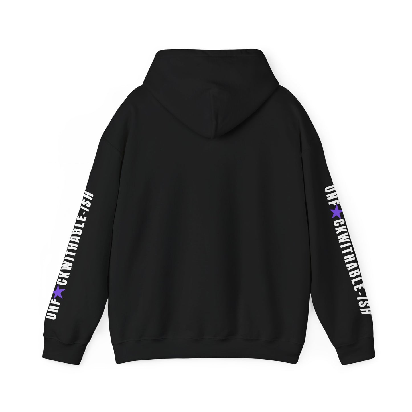 UNF★CKWITHABLE-ISH™ Unisex Hoodie, Graphic Sleeves Purple Star Edition