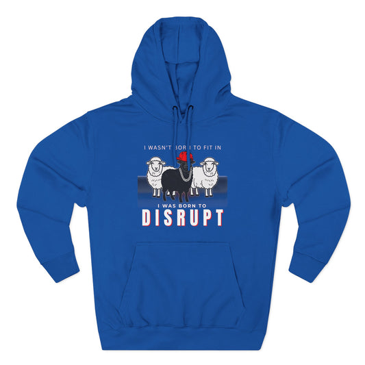 Streetwear Fashion French Terry Hoodie, Black Sheep - Born to Disrupt Edition