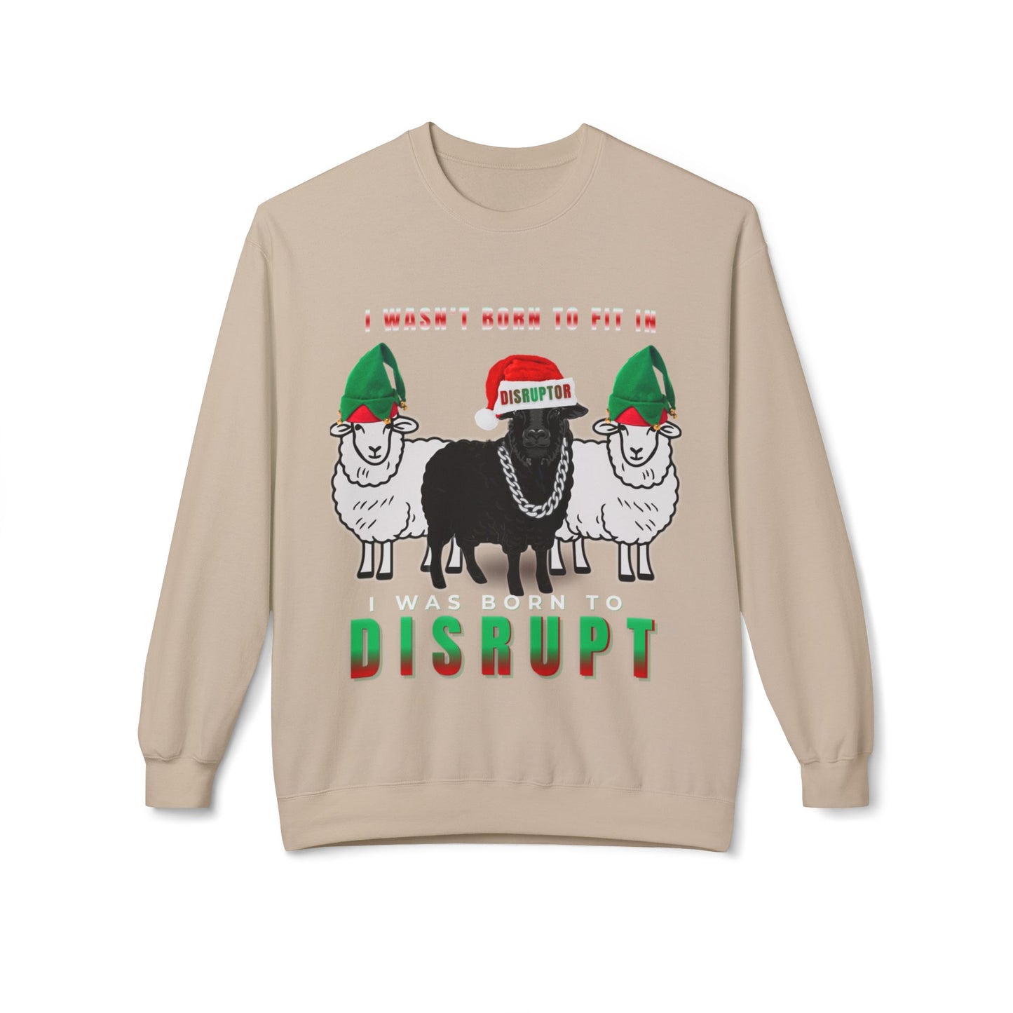 Black Sheep Ugly Christmas Sweater, I Wasn’t Born to Fit In - LIMITED EDITION 2025
