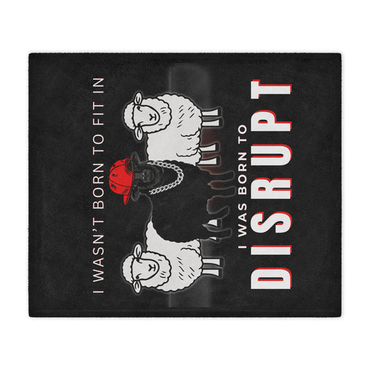 Black Sheep Bundle - Born to Disrupt Edition, Soft AF Minky Blanket 50x60 + Matching Journal