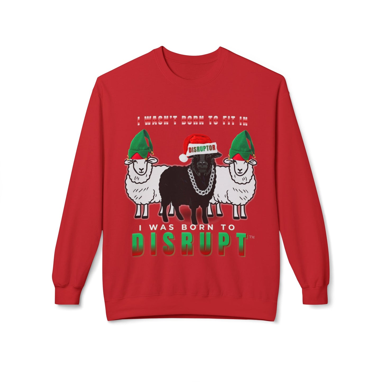 Black Sheep Ugly Christmas Sweater, I Wasn’t Born to Fit In - LIMITED EDITION 2025