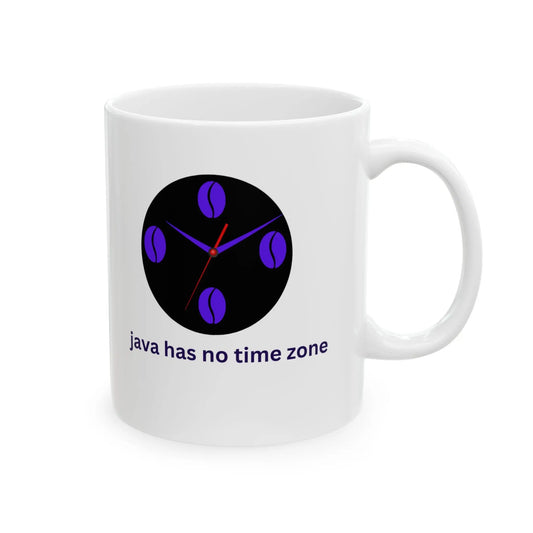 The Bean Grind Coffee Lover Mug Purple + White
