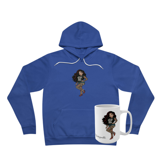 Unisex Savage & Stitched Fleece Hoodie + Mug Bundle