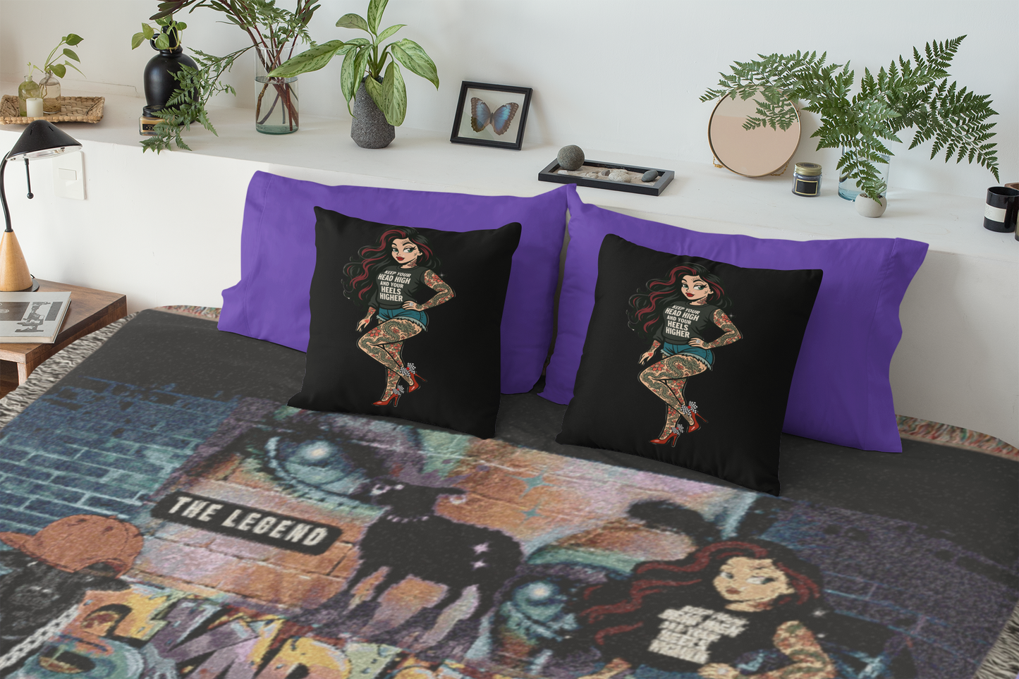 Behind The Walls – 3 Rebel Warrior's Woven Blanket/ Wall Tapestry